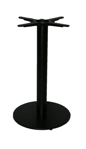 T21 Horizon Single Pedestal Black Rd - Contract Table