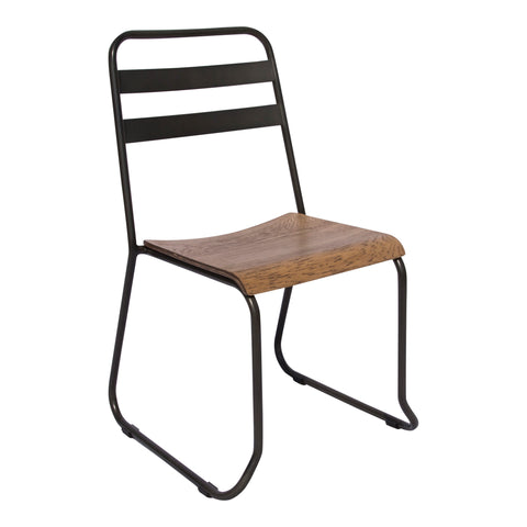IC5 Anvil Metal Stacking Chair - Contract Table