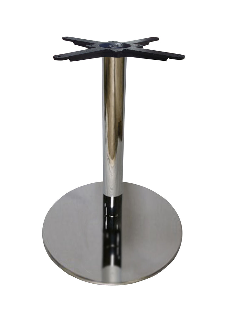 T22L Large Horizon Single Pedestal Chrome Rd - Contract Table