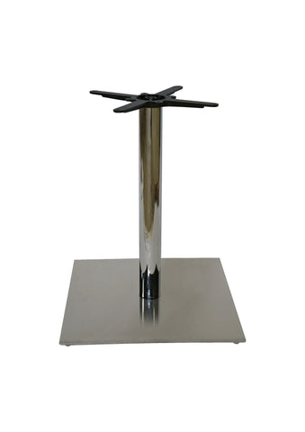 T25L Large Horizon Single Pedestal Chrome Sq - Contract Table