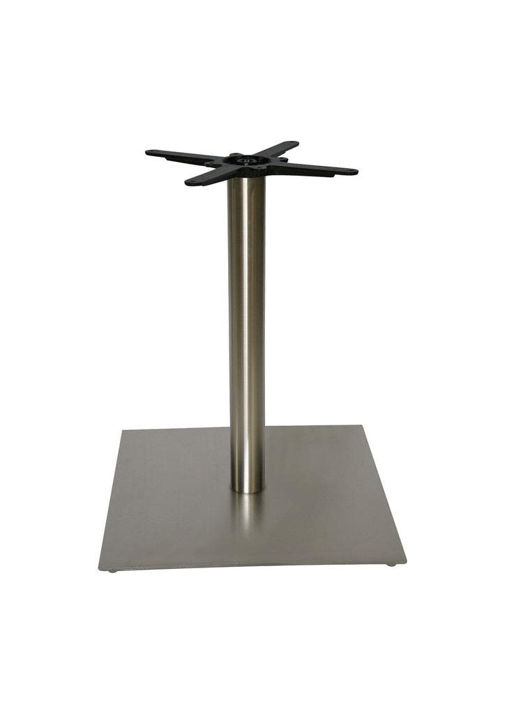 T26L Large Horizon Single Pedestal S.Steel Sq - Contract Table