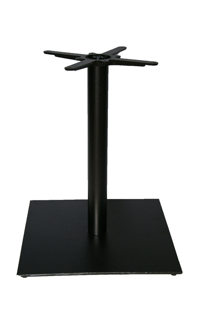 T24L Large Horizon Single Pedestal Black Sq - Contract Table