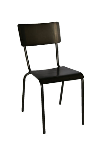 IC1 Foundry Metal Stacking Chair - Contract Table