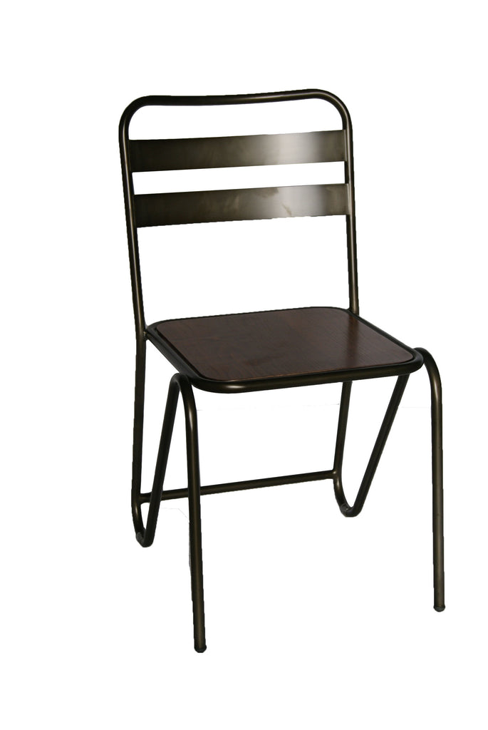 IC7 Smithy Metal Stacking Chair - Contract Table