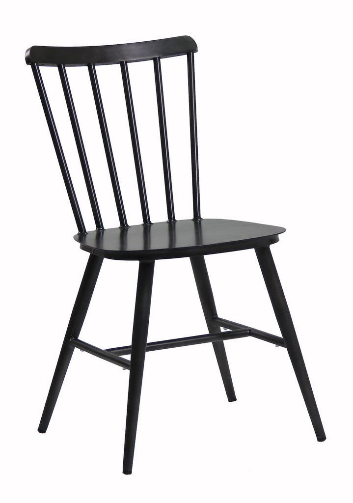 Sixty Metal Side Chair Charcoal